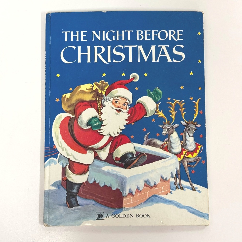 The Night Before Christmas Golden Book 1979- Kids book and decor